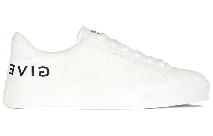 Order 紀梵希 Givenchy City 牛皮系帶低幫時尚板鞋 男款 白色