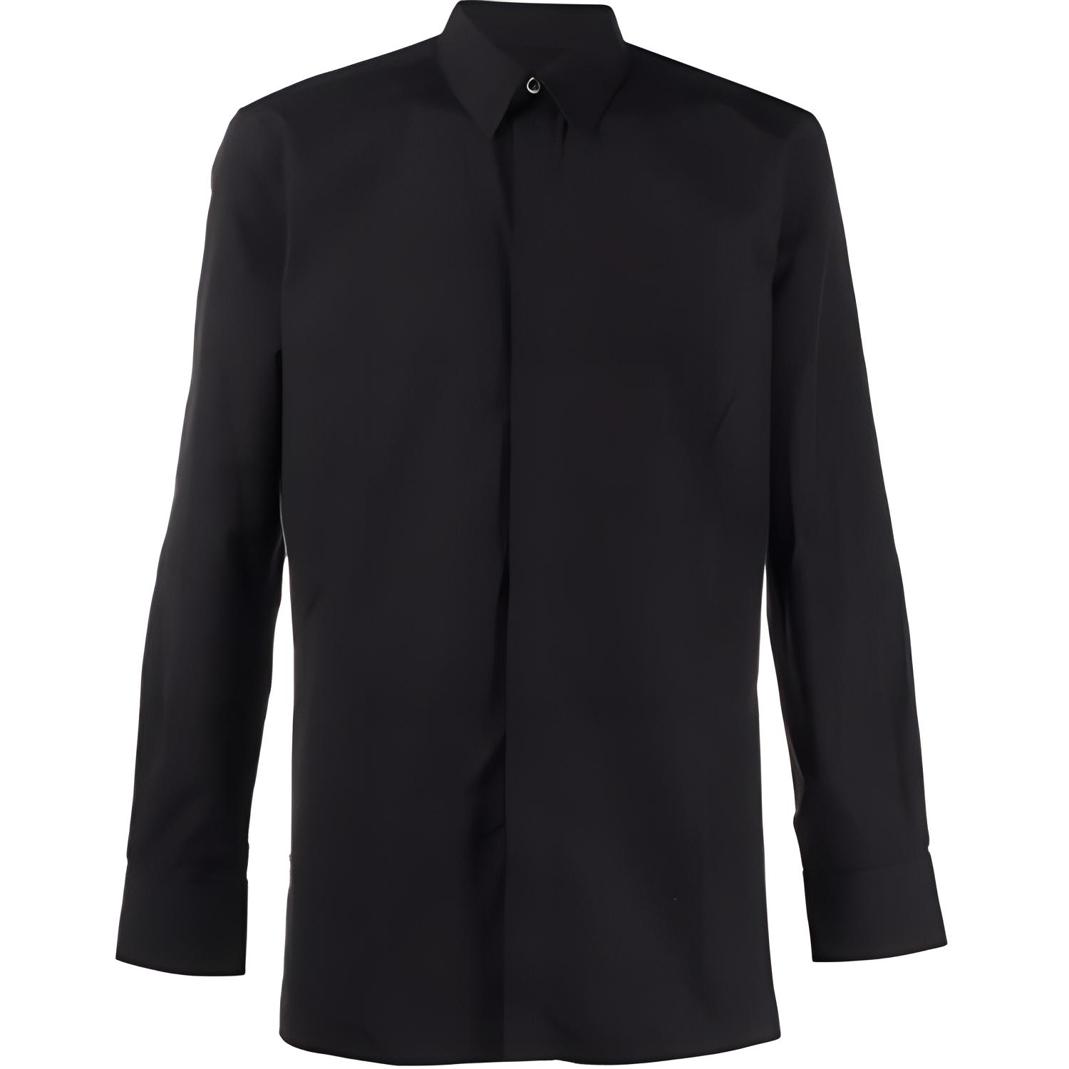 Givenchy Classic Collar Long Sleeve Shirt Men’s Black BM60PQ109F-001