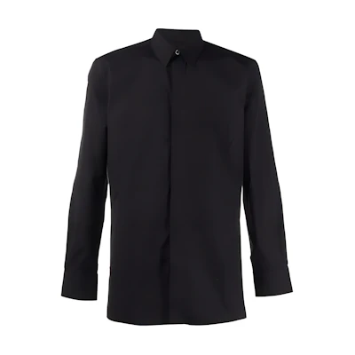Givenchy Classic Collar Long Sleeve Shirt Men’s Black BM60PQ109F-001