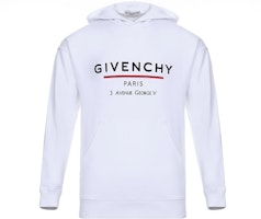 GIVENCHY Classic Logo Hoodie White Sweatshirt BMJ05430AF-100 GIVENCHY Classic Logo Hoodie White Sweatshirt BMJ05430AF-100