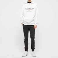 Shop GIVENCHY Hoodie Logo Klasik Putih Sweatshirt BMJ05430AF-100