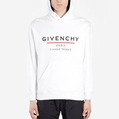 ジバンシィ クラシックロゴ フーディー ホワイト スウェットシャツ BMJ05430AF-100 Purchase ジバンシィ クラシックロゴ フーディー ホワイト スウェットシャツ BMJ05430AF-100