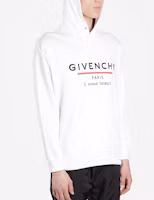 Sizing GIVENCHY Hoodie Logo Klasik Putih Sweatshirt BMJ05430AF-100