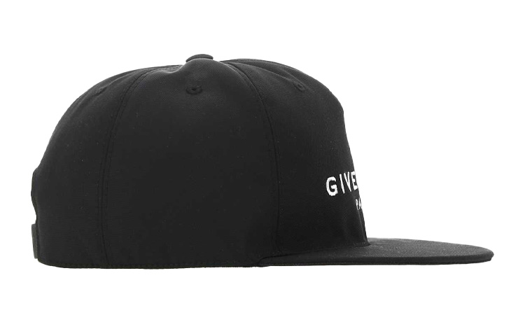 Shop GIVENCHY 經典標誌中性黑色棒球帽 BPZ001K0CE001