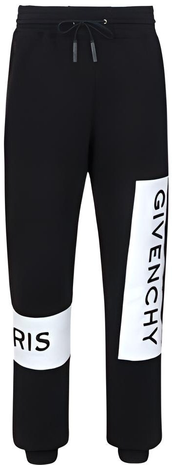 givenchy-color-block-logo-print-black-sweatpants-for-men-bm-503-v3003-001