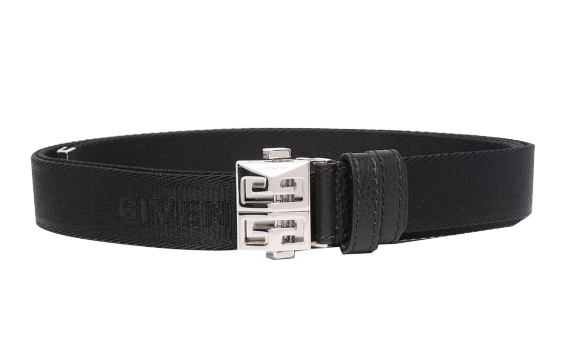 Givenchy Colorblock Classic Belt Black 2.5cm Wide BK404FK14F001