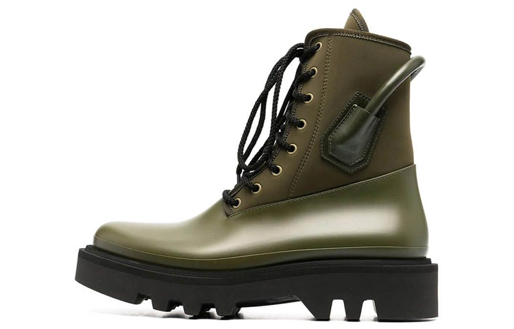 Givenchy Combat Boot 'Green Rubber and Leather'