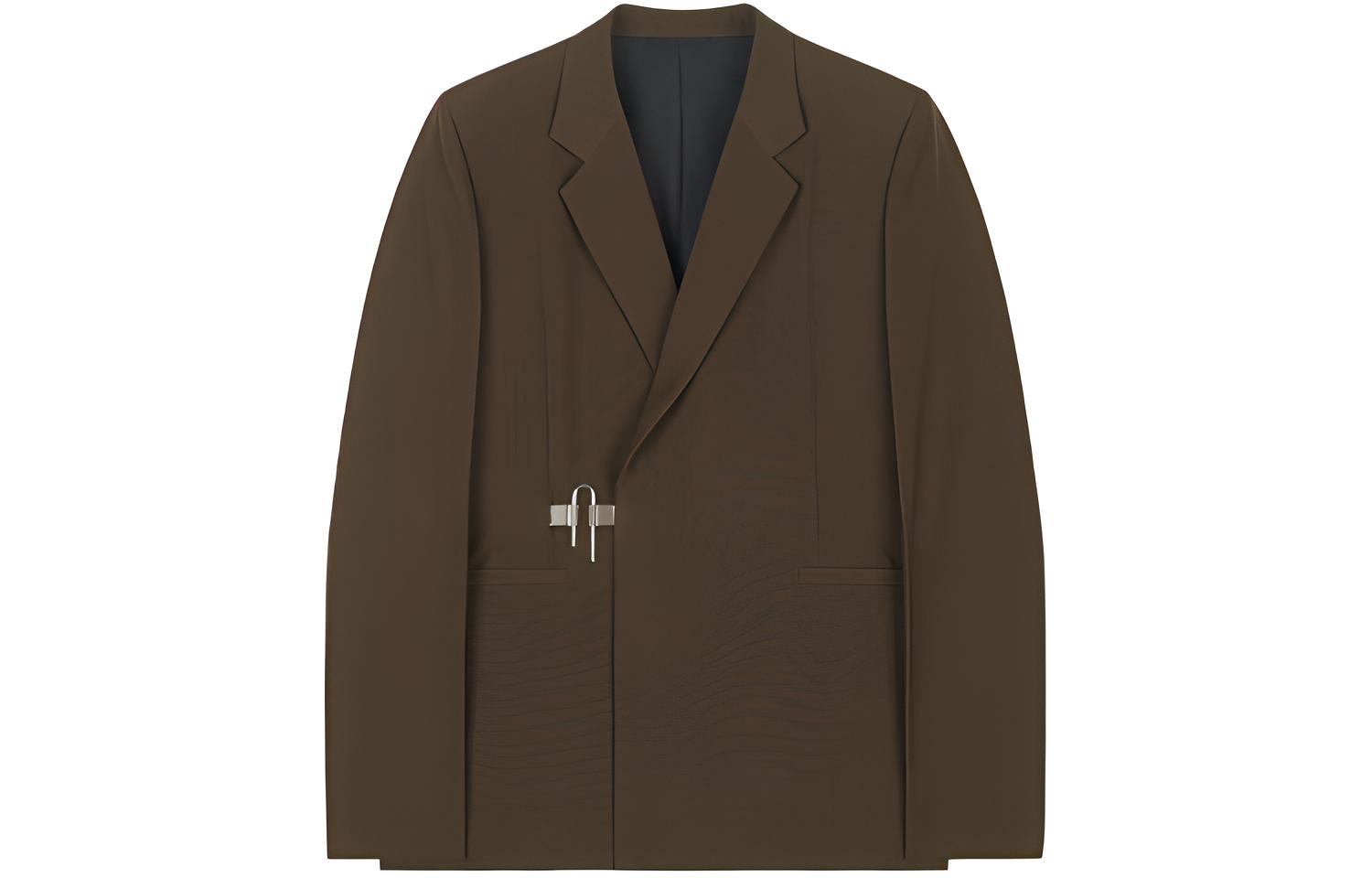 Givenchy Concealed Closure Long Sleeve Suit Blazer. BM30B213MP-313