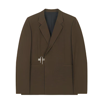 Givenchy Concealed Closure Long Sleeve Suit Blazer. BM30B213MP-313