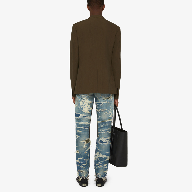 Shop 지방시 컨실드 클로저 긴소매 수트 블레이저. BM30B213MP-313