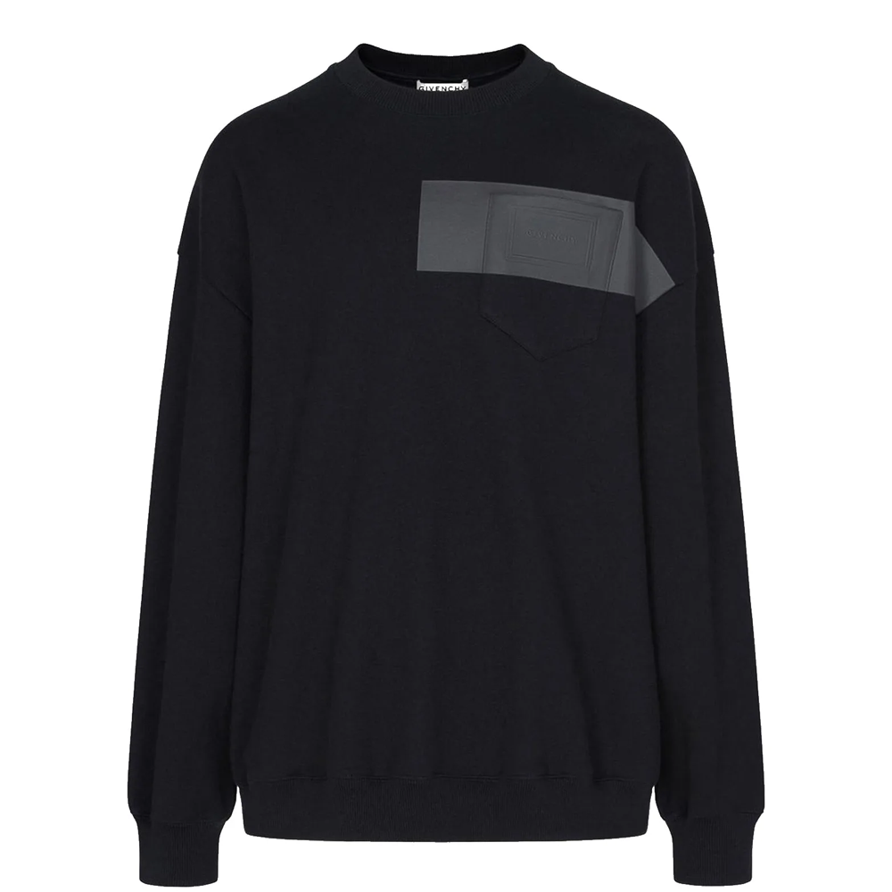 Givenchy Crewneck Pullover Long Sleeve Sweatshirt Black () BMJ0AC305B-001