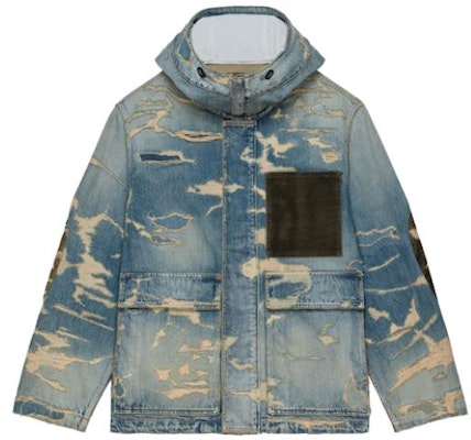 Chaqueta Casual con Capucha GIVENCHY Efecto Desgastado Hombre Azul. BM01055Y3X-420 Order Chaqueta Casual con Capucha GIVENCHY Efecto Desgastado Hombre Azul. BM01055Y3X-420