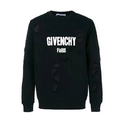 Givenchy Distressed Hoodie Black 17S7348653-001