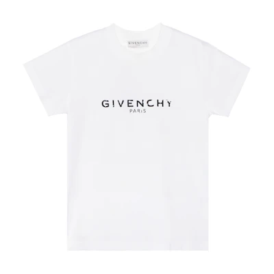 GIVENCHY Distressed Logo Oversized Unisex T-shirt White BM70KC3002-100