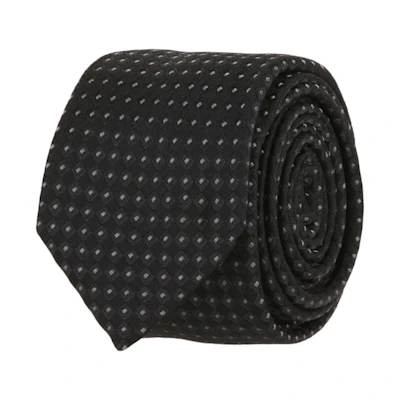 Givenchy Dot Patterned Silk Tie Grey