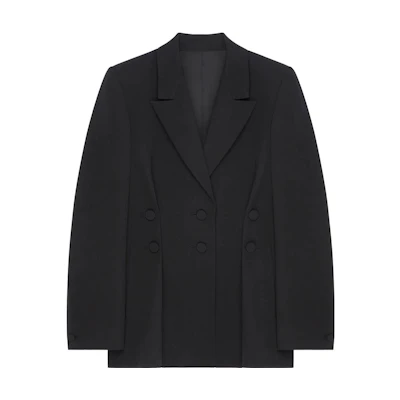 Givenchy Double-Breasted Long Sleeve Jacket Black BW30H81527-001