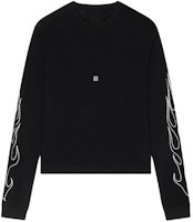 Givenchy Dragon Year SS24 Black Letter Print Pullover Crewneck Sweatshirt Men BM71KP3YHT-001 Givenchy Dragon Year SS24 Black Letter Print Pullover Crewneck Sweatshirt Men BM71KP3YHT-001