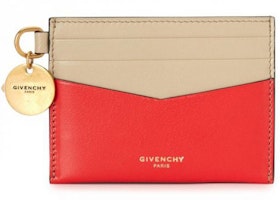 Givenchy Edge Card Holder Red/Beige Givenchy Edge Card Holder Red/Beige