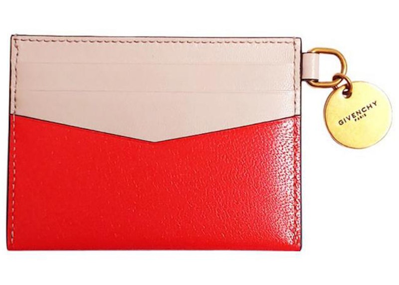 Order 지방시 엣지 카드 홀더 레드/베이지