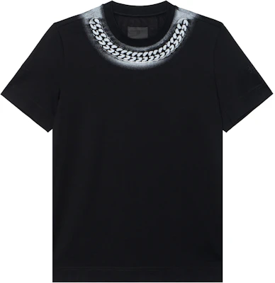 Givenchy Embossed Chain Crew Neck Slim Fit T-Shirt Black () BM719S3Y6B-001 Buy Givenchy Embossed Chain Crew Neck Slim Fit T-Shirt Black () BM719S3Y6B-001
