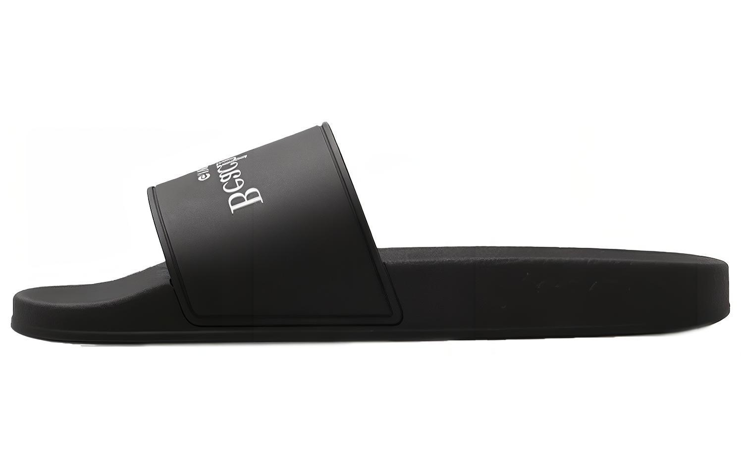 Givenchy Embossed Logo Toe Ring Flat Slide 'Black' BH301TH1HG-001