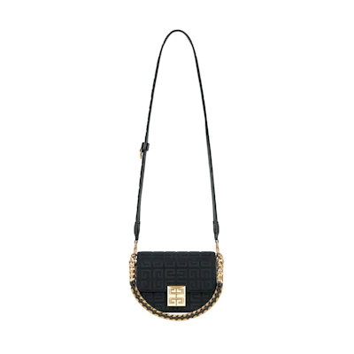 Givenchy Embroidered Canvas Bag Small 4G Black