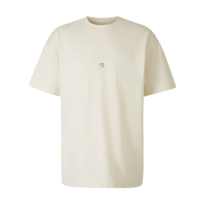 GIVENCHY Embroidered Crewneck Short Sleeve T-Shirt Beige Mens. BM71JA3YMX-105