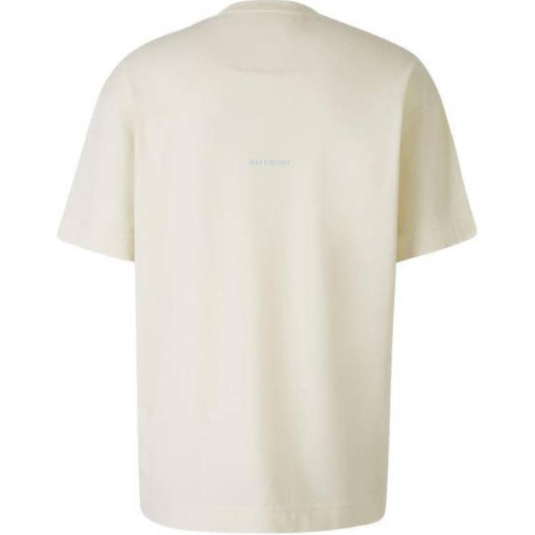 Lookbook GIVENCHY 刺繡短袖圓領T恤 米色 男款 BM71JA3YMX-105