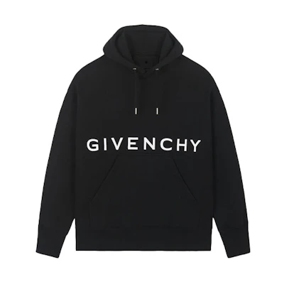 Givenchy Embroidered Logo Hoodie Black Edition BMJ0CQ3Y6V-001