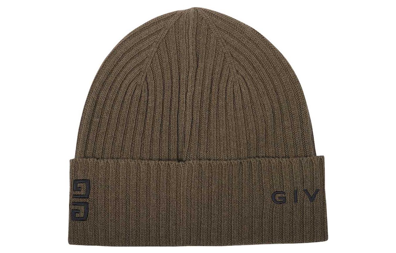 GIVENCHY Embroidered Logo Knit Beanie Green . GVCAPPU7122