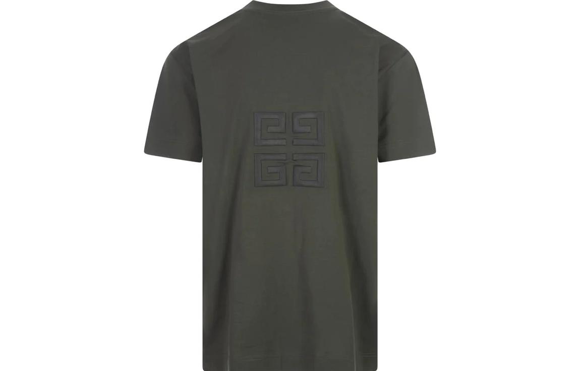 Givenchy Embroidered Logo Oversized Crewneck T-Shirt FW23  Green. BM71543Y6B-325 圖 3