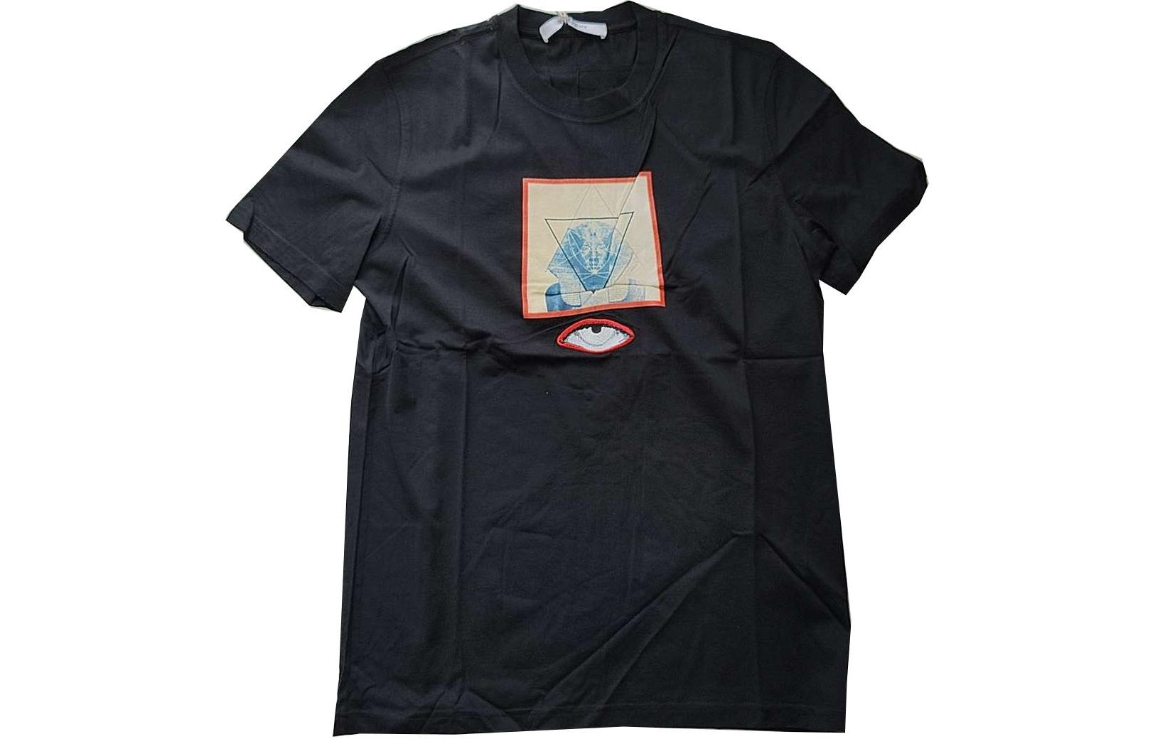 Order 紀梵希刺繡眼睛短袖圓領T恤 男款 黑色 17J7161651-001