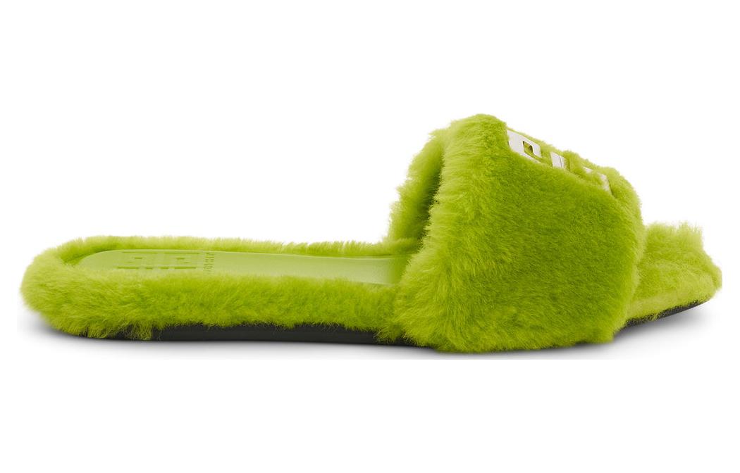 Givenchy Flat Mule '4G - Citrus Green Shearling' 圖 2