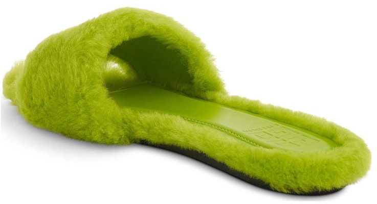 Givenchy Flat Mule '4G - Citrus Green Shearling' BE306FE1LR-358 Lookbook Givenchy Flat Mule '4G - Citrus Green Shearling' BE306FE1LR-358