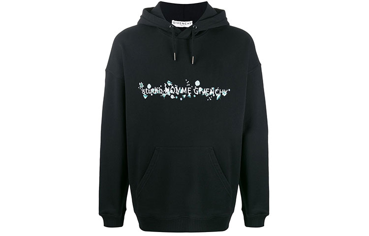 GIVENCHY Floral Logo Hoodie Black Long Sleeve. BMJ06730AF-001 圖 2