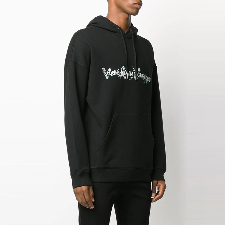 GIVENCHY Floral Logo Hoodie Black Long Sleeve. BMJ06730AF-001 圖 4