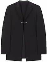 Givenchy FW21 Black Long Sleeve Solid Blazer with Faux Cuff Design. BM30B713PW-001 Givenchy FW21 Black Long Sleeve Solid Blazer with Faux Cuff Design. BM30B713PW-001