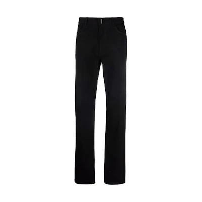 Givenchy FW21 Black Mid-Rise Straight-Leg Jeans BM50Y750LS-001