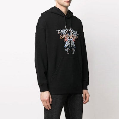 ジバンシィ FW21 ブラック オーバーサイズ プリント フーディープルオーバー BMJ09J30AF-001 Details for ジバンシィ FW21 ブラック オーバーサイズ プリント フーディープルオーバー BMJ09J30AF-001