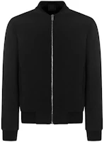 Givenchy FW21 Black Wool Logo Bomber Jacket BM00R313PW-001 Givenchy FW21 Black Wool Logo Bomber Jacket BM00R313PW-001