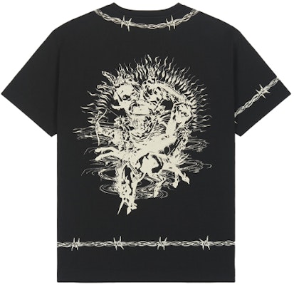 Givenchy FW21 Gothic Print Loose Fit Black T-Shirt BM71663Y6B-001 Lookbook Givenchy FW21 Gothic Print Loose Fit Black T-Shirt BM71663Y6B-001