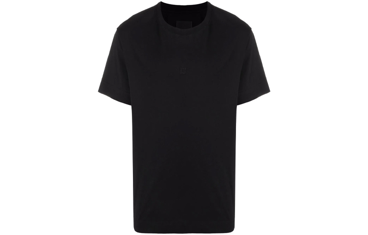 Order Givenchy FW21 Kaos Pendek Logo Bordir Warna Hitam. BM714R3Y6B-001