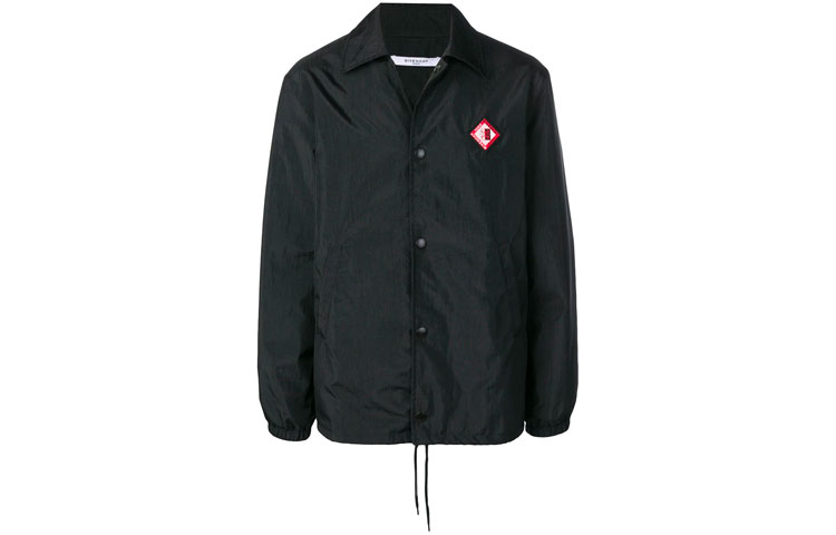 Givenchy FW21 Logo Patch Collar Jacket Black () BM007F10PW-001