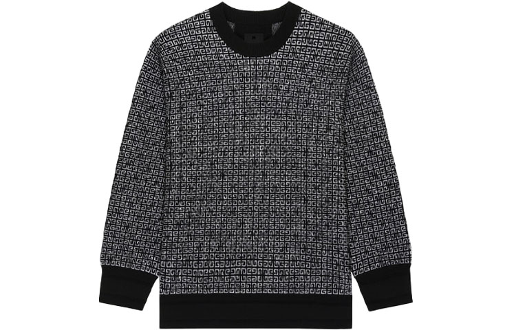 Order GIVENCHY FW21 Sweater Hitam Logo Print Crewneck. BM90H84Y9F-004
