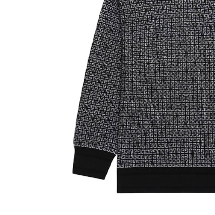 Details for GIVENCHY FW21 Sweater Hitam Logo Print Crewneck. BM90H84Y9F-004