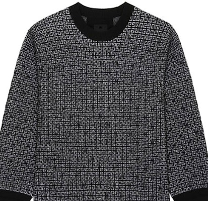 GIVENCHY FW21 Sweater Hitam Logo Print Crewneck. BM90H84Y9F-004 Sizing GIVENCHY FW21 Sweater Hitam Logo Print Crewneck. BM90H84Y9F-004