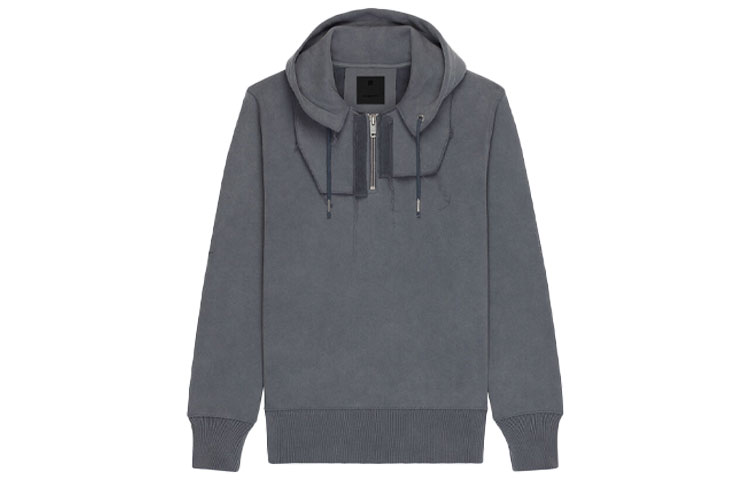 Givenchy FW21 Logo Slim Fit Hoodie Mens Grey BMJ0EL3Y69-495