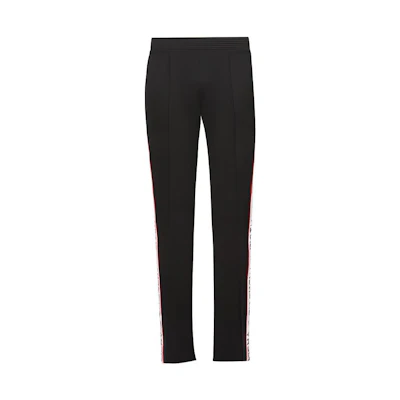 Givenchy FW21 Logo Tape Track Pants Black BM501H300B-001