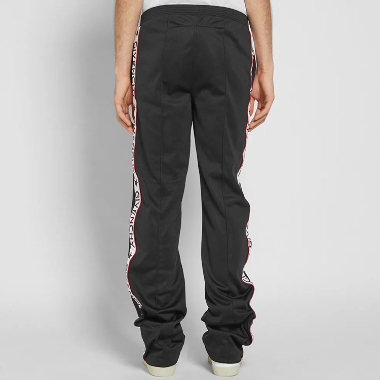 Details for 纪梵希 FW21 黑色标志胶带运动裤 BM501H300B-001