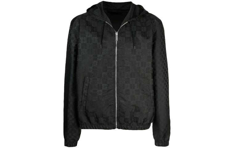 Givenchy FW21 Oversized Logo Hoodie Jacket Black () BM00CP123A-001